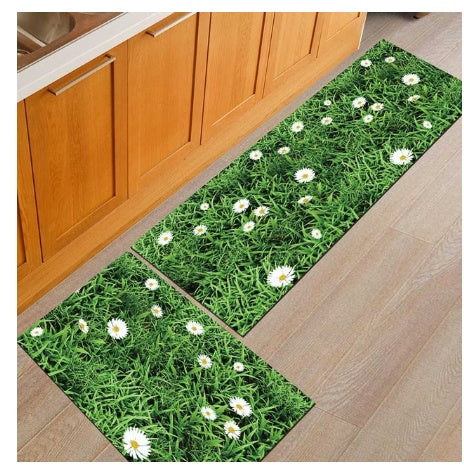 Non-Slip Washable Floor Mat – Oil-Proof Household Rug for Bathroom, Kitchen & Entryway
