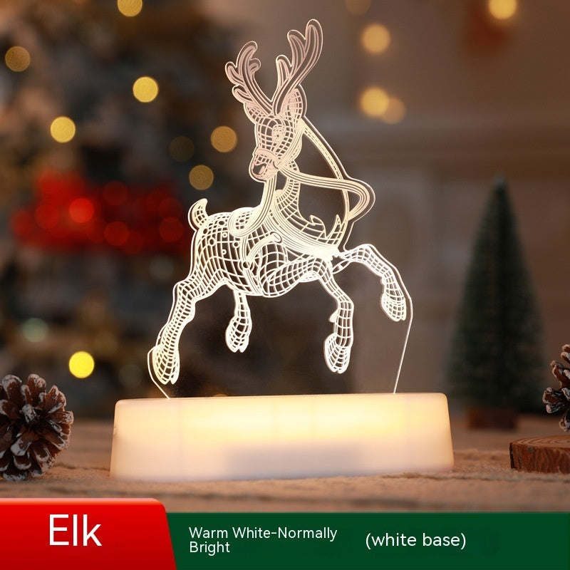 3D Acrylic Christmas LED Night Lamp