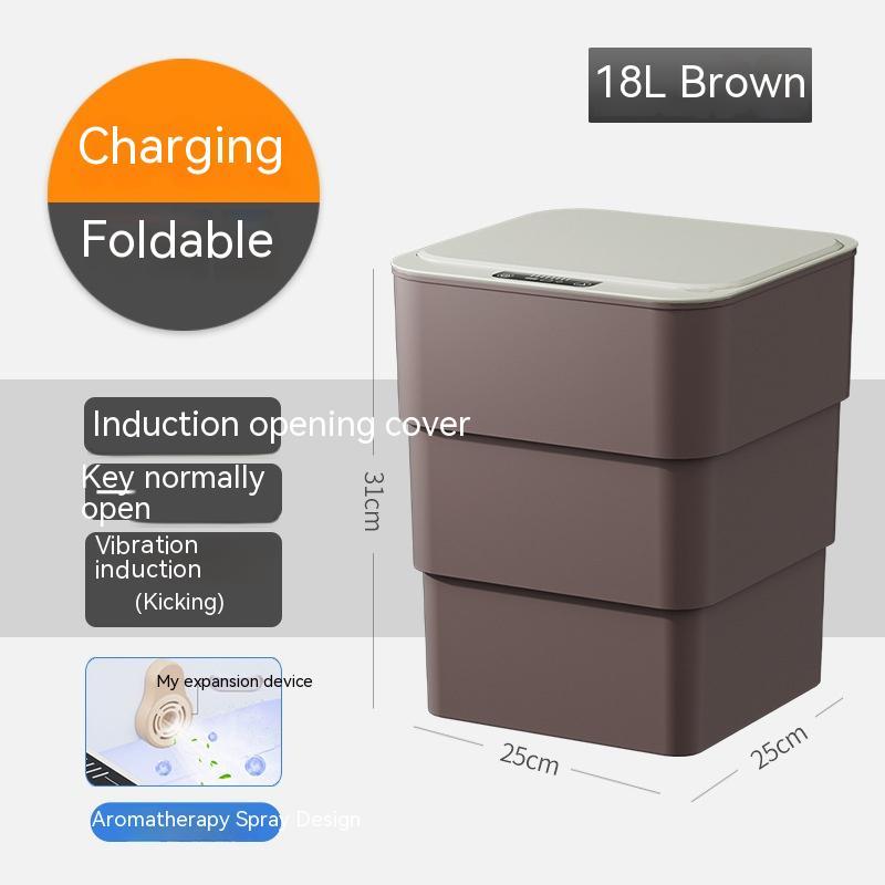 Smart Automatic Trash Can with Sensor Lid – Touch-Free, UV Sterilisation, Odour Control for Kitchen, Bedroom & Office