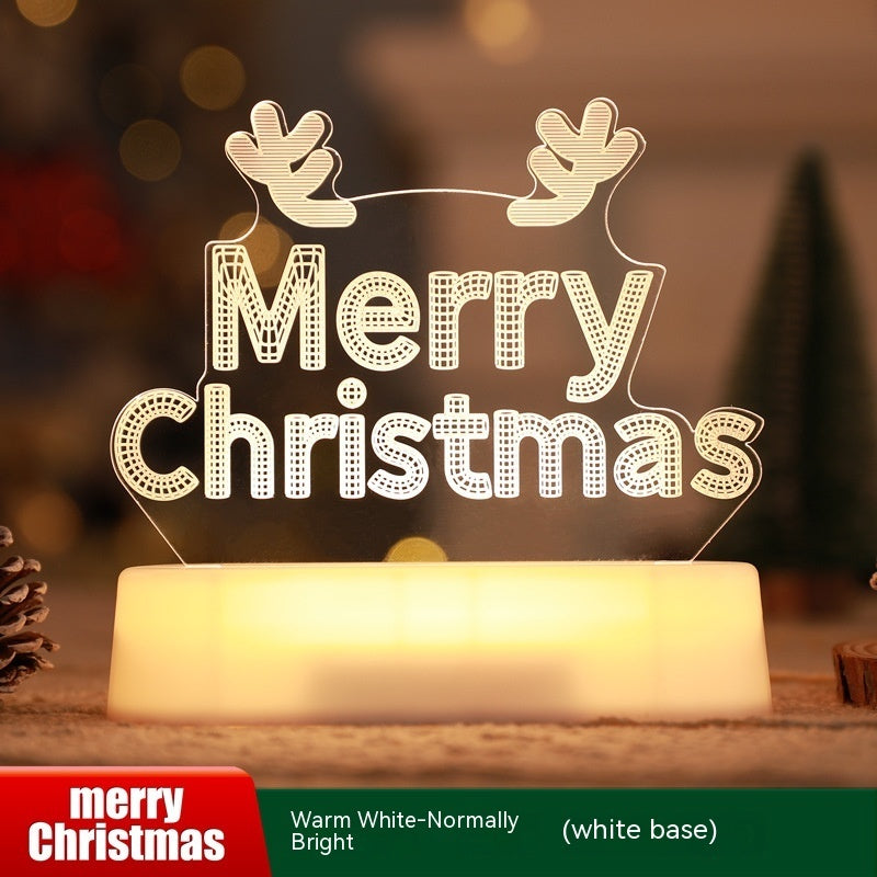 3D Acrylic Christmas LED Night Lamp