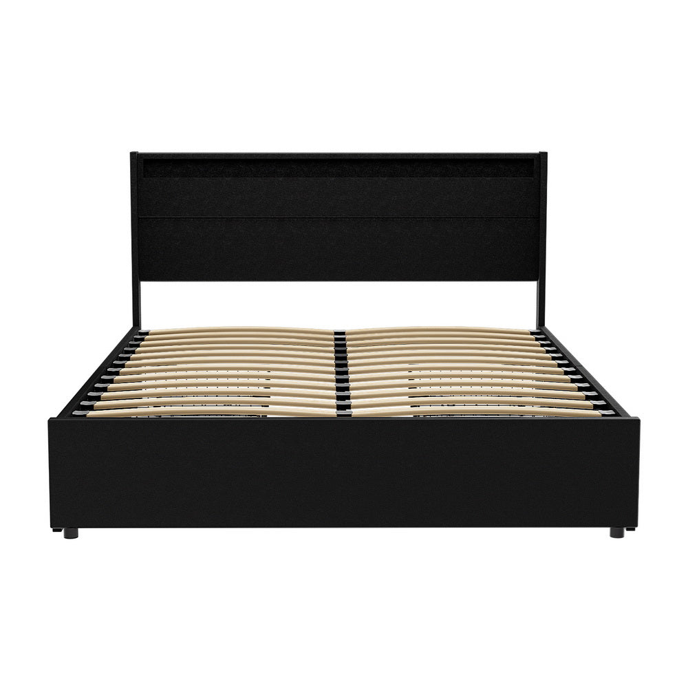 Queen Bed Frame with LED