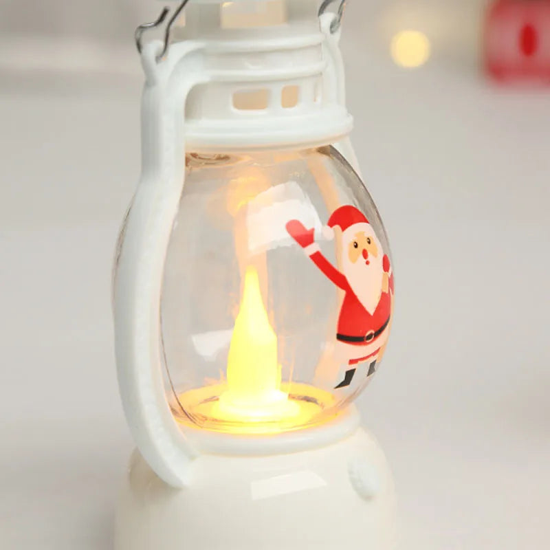 Portable LED Christmas Santa Claus Snowman Lanterns