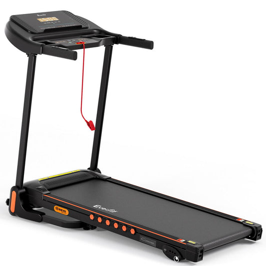 Everfit Electric Foldable Treadmill – Home Gym Fitness Running Machine with Incline & 12 Programs (390mm Belt)
