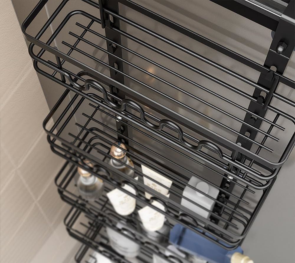 4-Tier Adjustable Over-Door Pantry Organizer