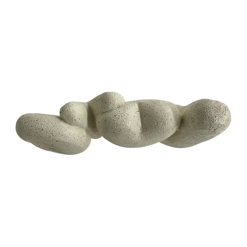 Love with Heart Decorative Ornament – 21cm Off-White Polyresin