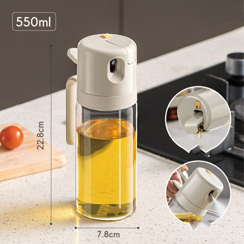 550ml Dual-Function Oil Sprayer and Pourer Bottle