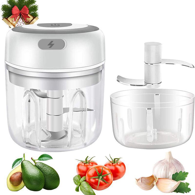 Compact Cordless Electric Mini Food Chopper -Garlic Masher & Veggie Dicer