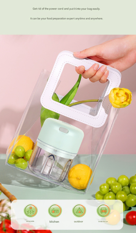 Compact Cordless Electric Mini Food Chopper -Garlic Masher & Veggie Dicer
