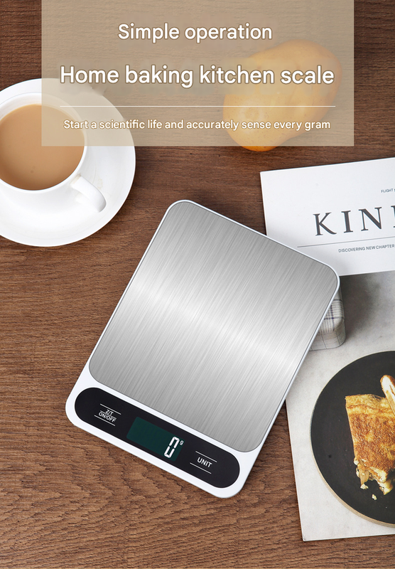 Black Slim Digital Kitchen Scale