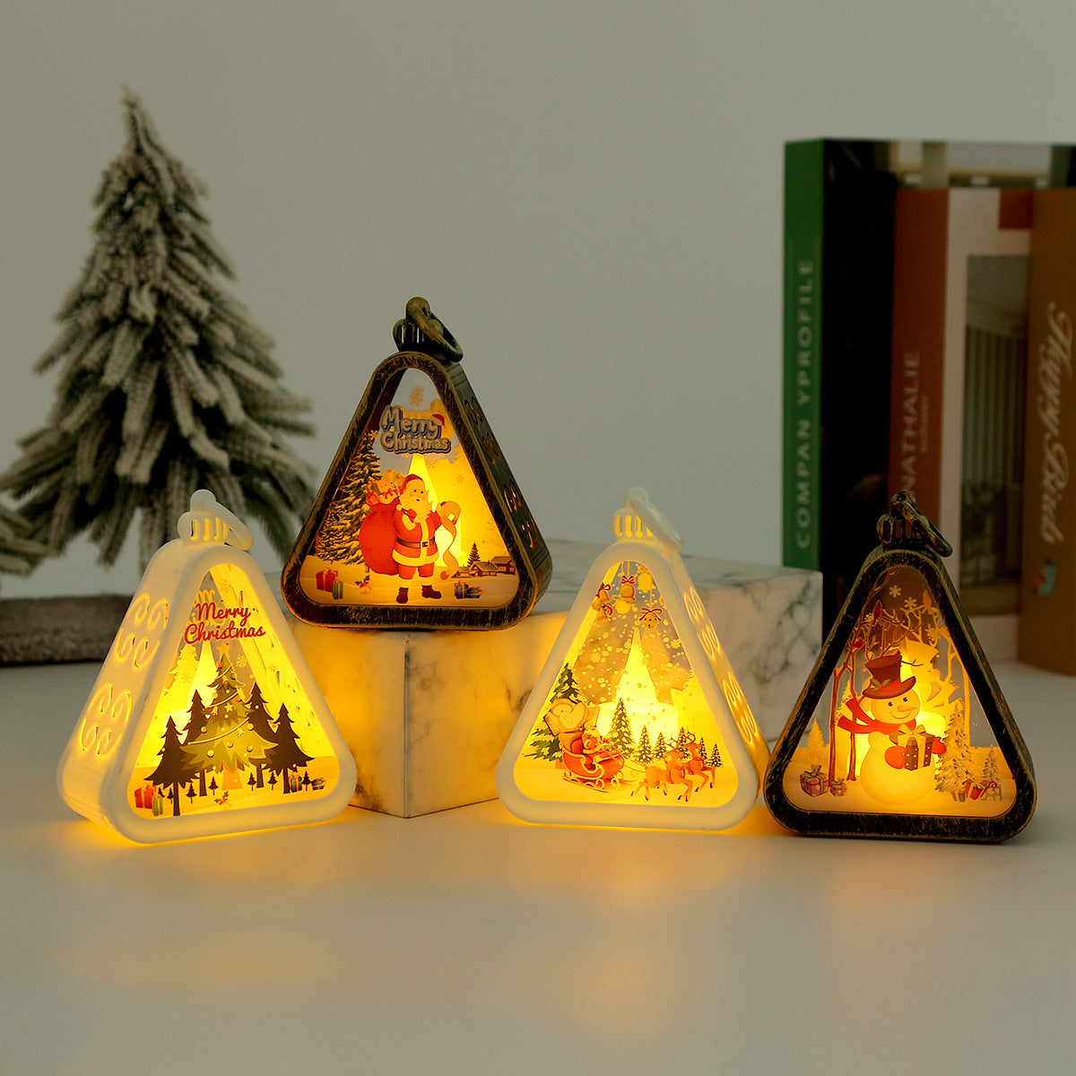 White Christmas Tree LED Mini Lanterns