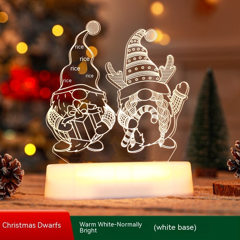 3D Acrylic Christmas LED Night Lamp
