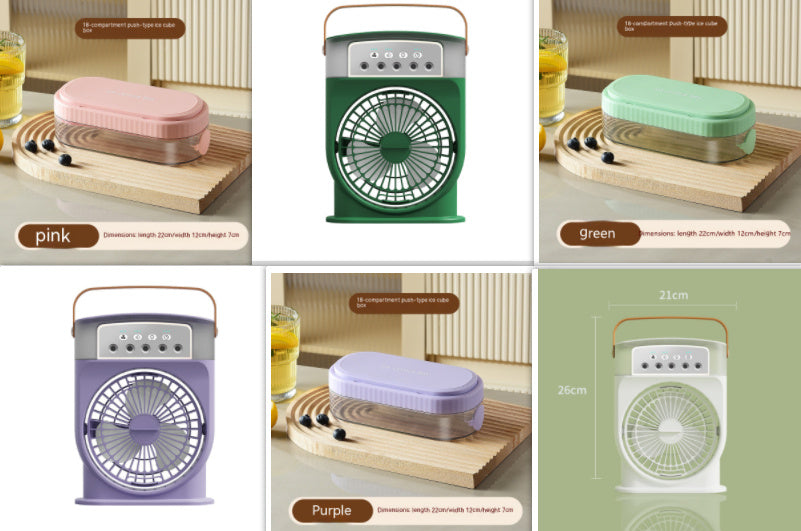 Portable USB Air Cooler with 5-Spray System