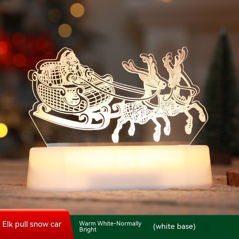 3D Acrylic Christmas LED Night Lamp