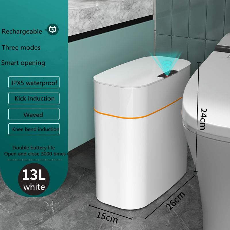 Smart Automatic Trash Can with Sensor Lid – Touch-Free, UV Sterilisation, Odour Control for Kitchen, Bedroom & Office