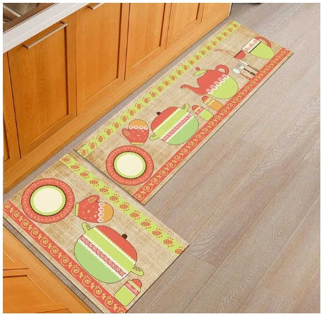 Non-Slip Washable Floor Mat – Oil-Proof Household Rug for Bathroom, Kitchen & Entryway