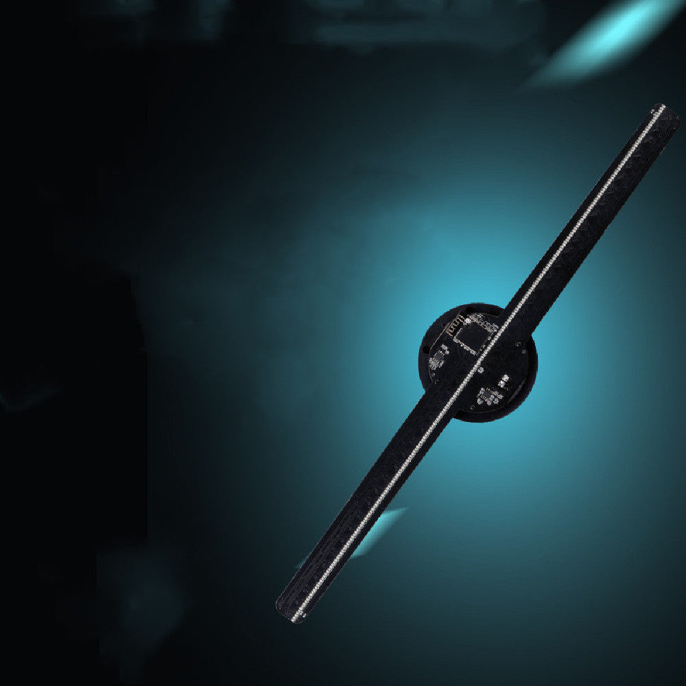 Upgraded 3D Holographic Advertising Display Fan – Naked Eye LED Projection with Video & Image Support