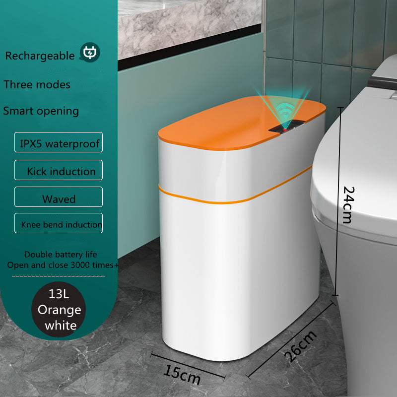 Smart Automatic Trash Can with Sensor Lid – Touch-Free, UV Sterilisation, Odour Control for Kitchen, Bedroom & Office