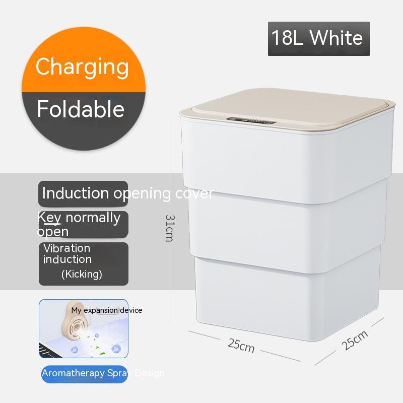Smart Automatic Trash Can with Sensor Lid – Touch-Free, UV Sterilisation, Odour Control for Kitchen, Bedroom & Office