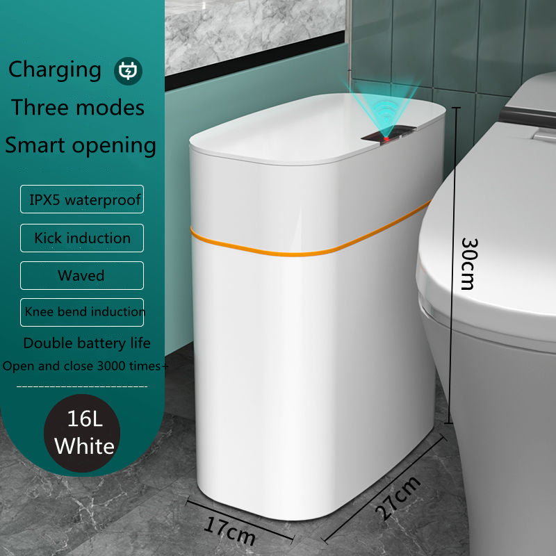Smart Automatic Trash Can with Sensor Lid – Touch-Free, UV Sterilisation, Odour Control for Kitchen, Bedroom & Office