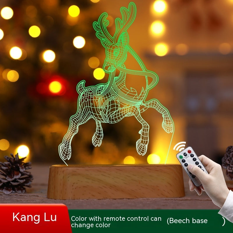 3D Acrylic Christmas LED Night Lamp