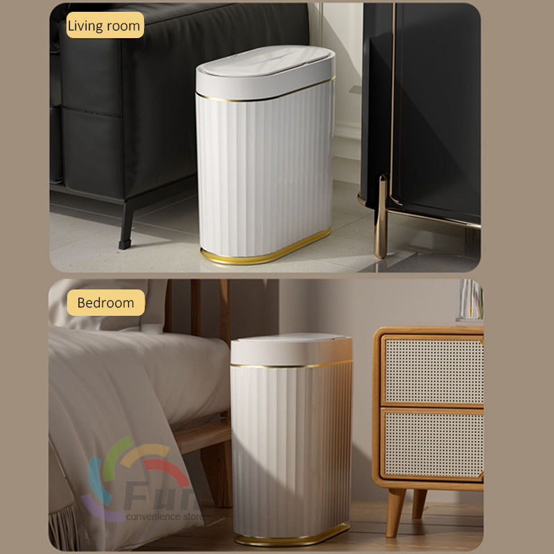 Smart Automatic Trash Can with Sensor Lid – Touch-Free, UV Sterilisation, Odour Control for Kitchen, Bedroom & Office