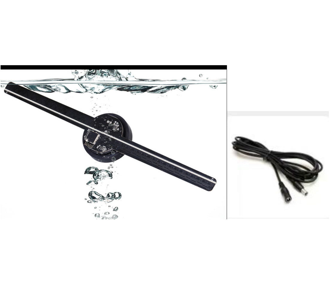 Upgraded 3D Holographic Advertising Display Fan – Naked Eye LED Projection with Video & Image Support