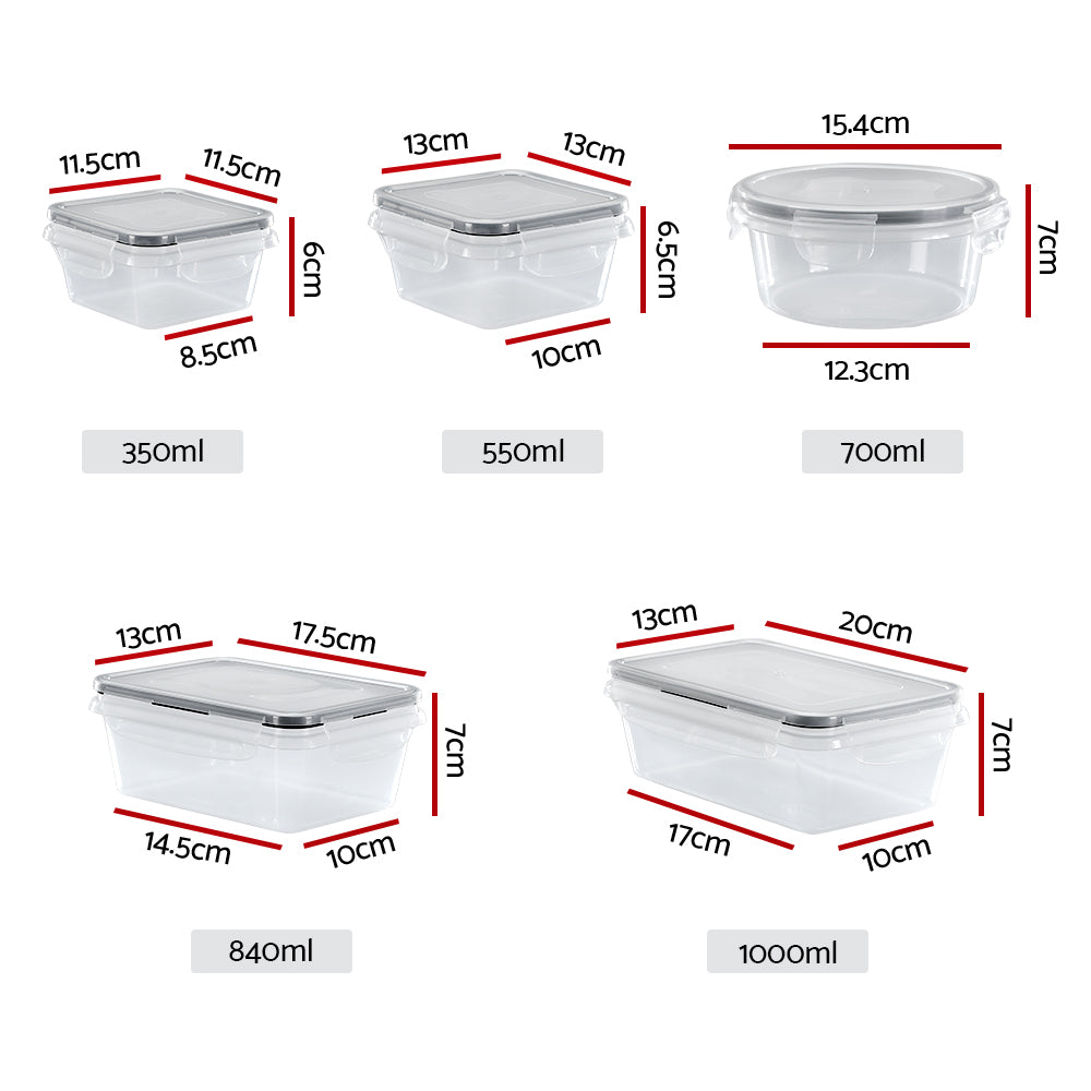 5-Star Chef 16-Piece Food Storage Container Set