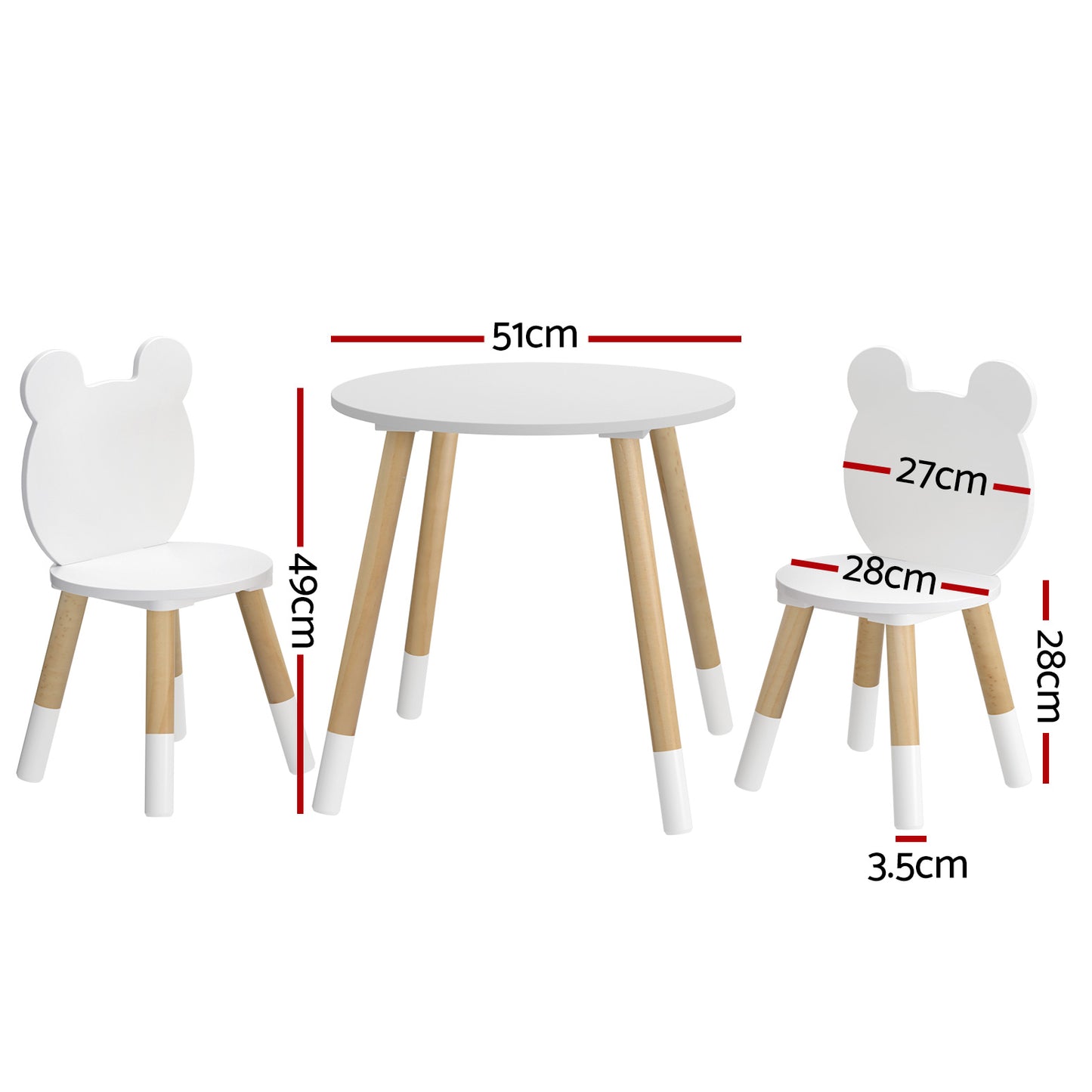 Keezi Kids Table and Chair Set