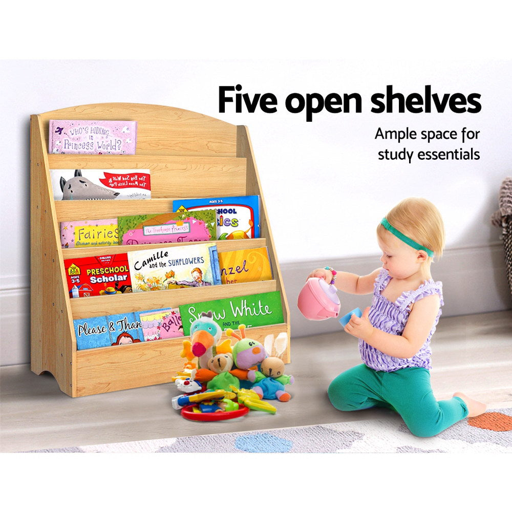 Keezi 5-Tier Kids Bookshelf