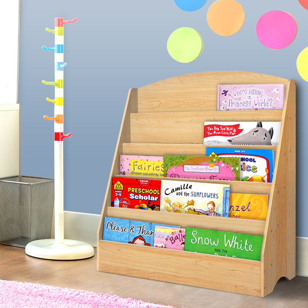 Keezi 5-Tier Kids Bookshelf