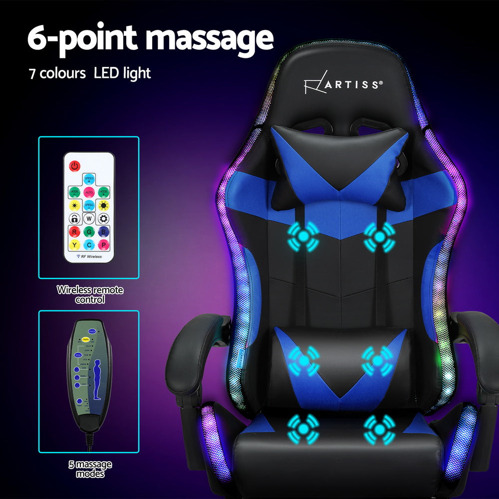 6-Point Massage Gaming Office Chair