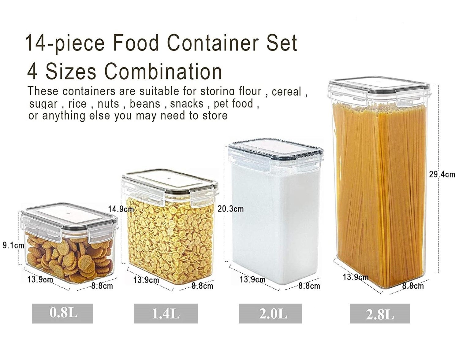 14-Piece Airtight Food Storage Container Set