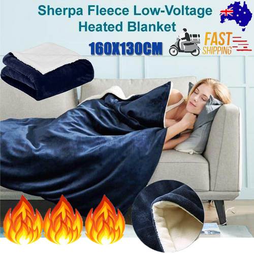 Double-Sided Heated Electric Throw Blanket