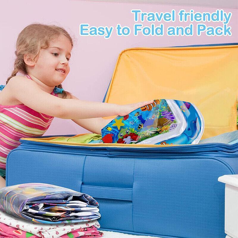 Portable Tummy Time Water Mat for Sensory Play and Motor Skill Practice