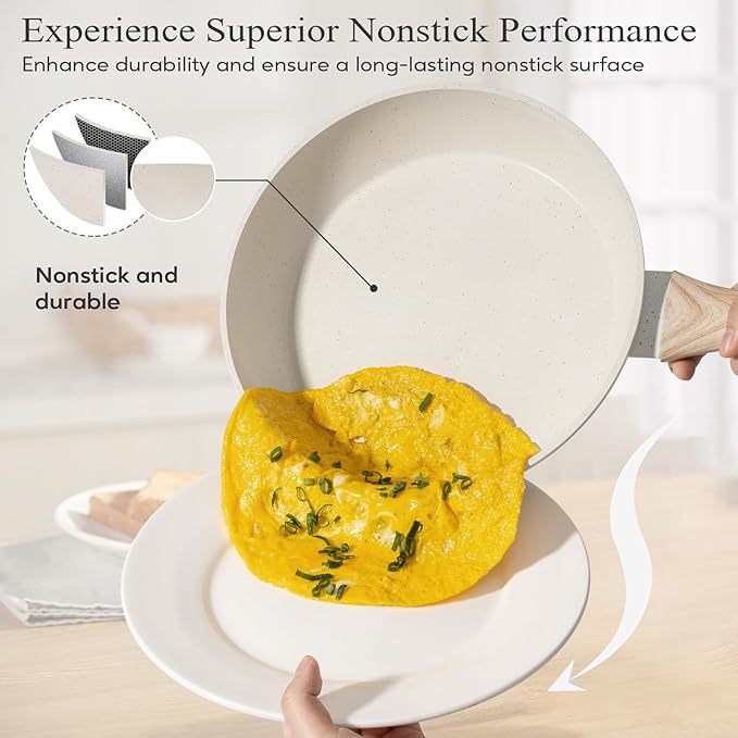 YEJ 12-Piece Non-Stick Cookware Set