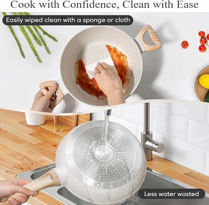 YEJ 12-Piece Non-Stick Cookware Set