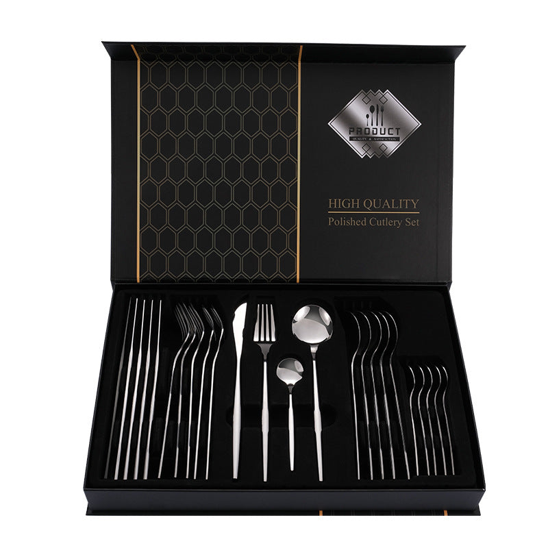 Premium 24-Piece Stainless Steel Cutlery Set