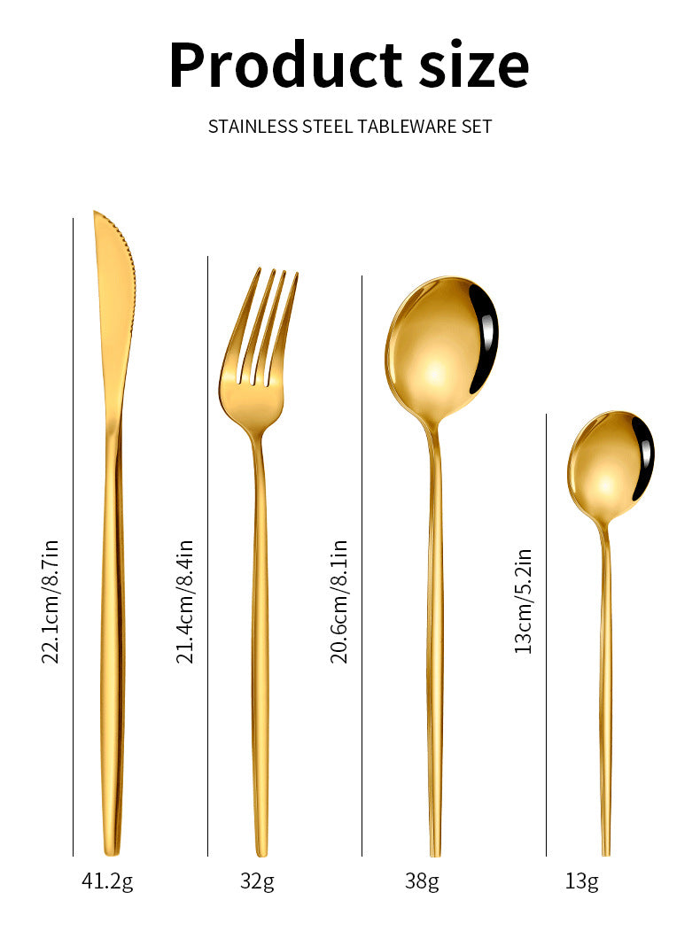 Premium 24-Piece Stainless Steel Cutlery Set