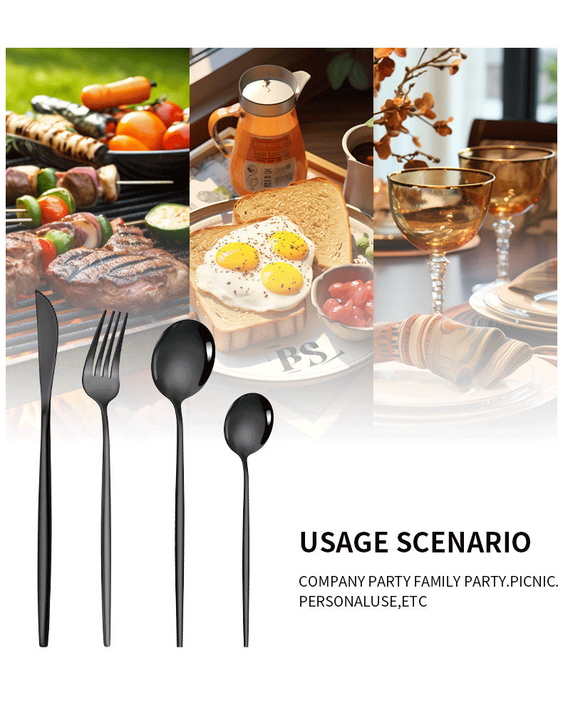 Premium 24-Piece Stainless Steel Cutlery Set