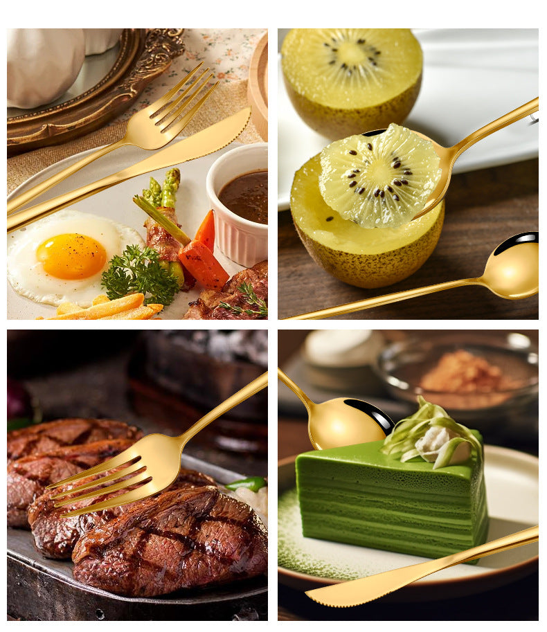 Premium 24-Piece Stainless Steel Cutlery Set