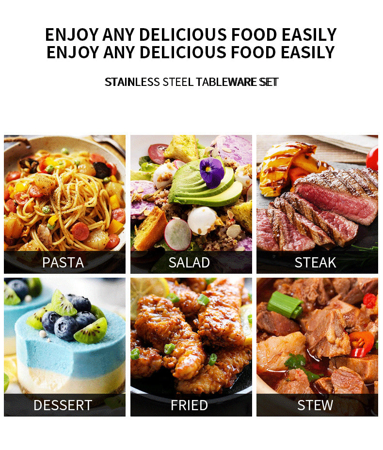 Premium 24-Piece Stainless Steel Cutlery Set