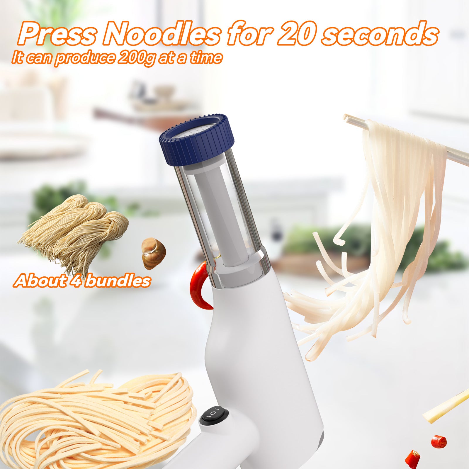 Portable Rechargeable Pasta & Noodle Maker