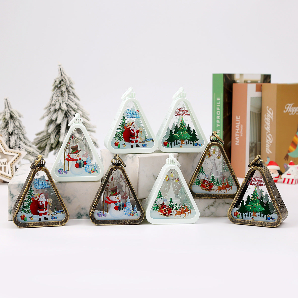 White Christmas Tree LED Mini Lanterns
