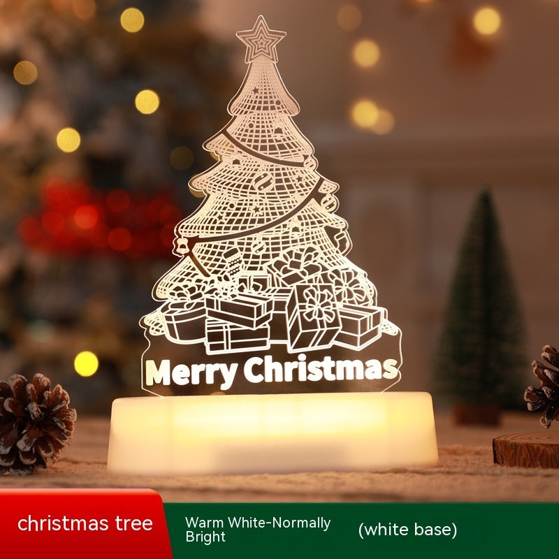 3D Acrylic Christmas LED Night Lamp