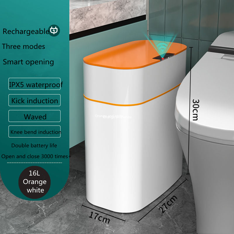 Smart Automatic Trash Can with Sensor Lid – Touch-Free, UV Sterilisation, Odour Control for Kitchen, Bedroom & Office